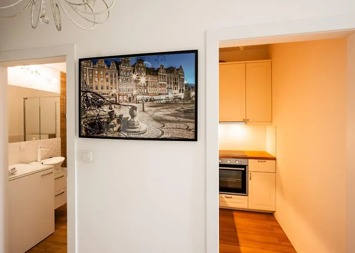 아파트 Azure Riverside - Center 브로츠와프